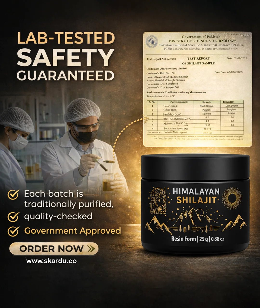 100% Pure Himalayan Shilajit Resin (سلاجیت) | Skardu Origin