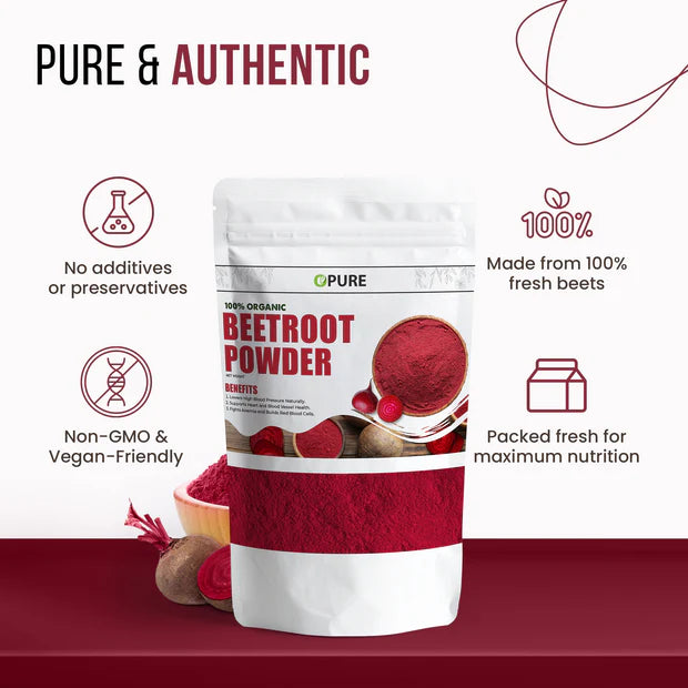 Organic Beet Root Powder | Natural Energy & Heart Support